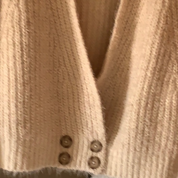 Free People Fuzzy V-Neck Sweater - Picture 6 of 14